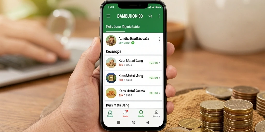 Antarmuka sederhana dan informatif untuk memantau kurs mata uang.