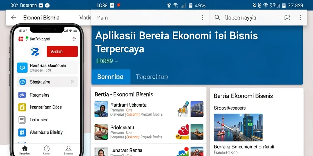 Tampilan antarmuka aplikasi IDR89 yang menarik dan informatif.