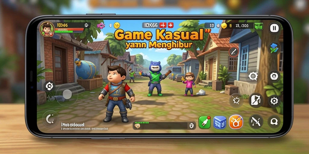 Screenshot IDX66 menampilkan antarmuka permainan yang penuh warna dan menarik.