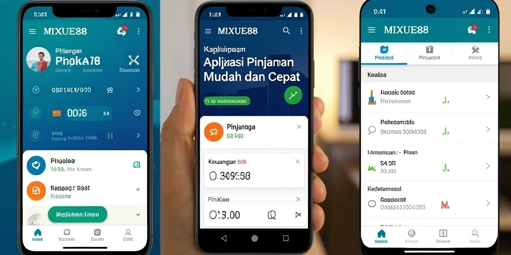Tampilan antarmuka aplikasi MIXUE88 yang sederhana dan fungsional.