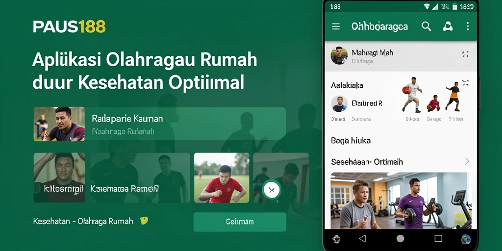 Tampilan utama aplikasi PAUS188 yang intuitif untuk olahraga rumah.