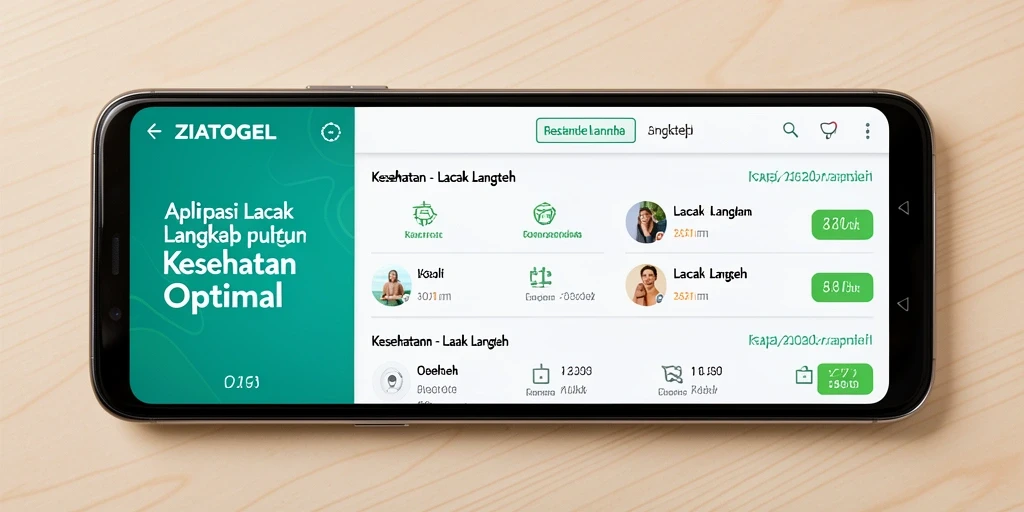 Antarmuka ZIATOGEL untuk pelacakan langkah yang menarik.