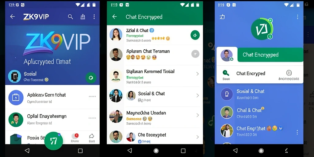 Antarmuka pengguna ZK9VIP yang intuitif dan aman saat chatting.